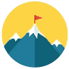 three mountaintops icon